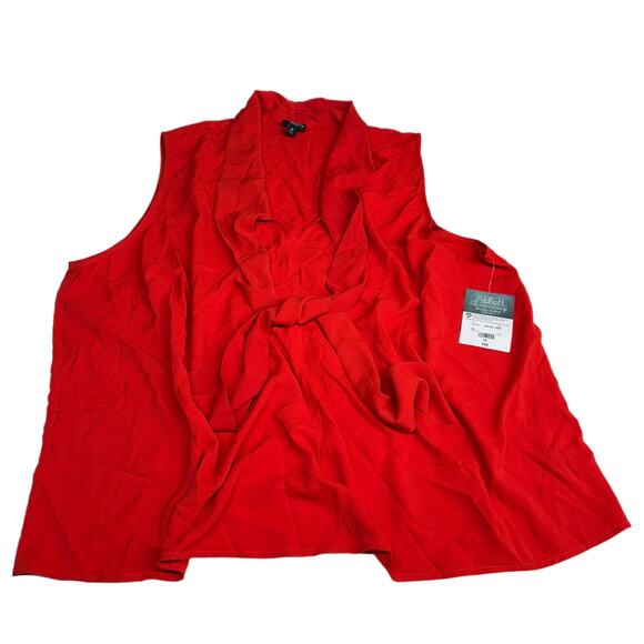 Abbott Elementary Red Sleeveless Vest Size 3X New - Picture 1 of 4